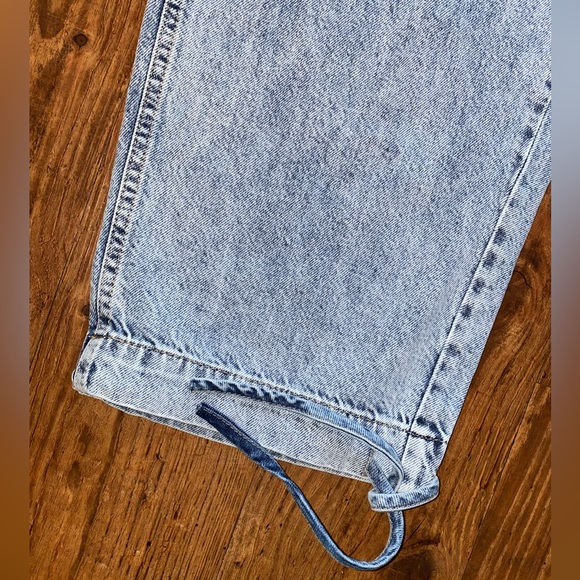 Tie Cuff Denim Jogger Mid-Blue - Picture 3 of 6
